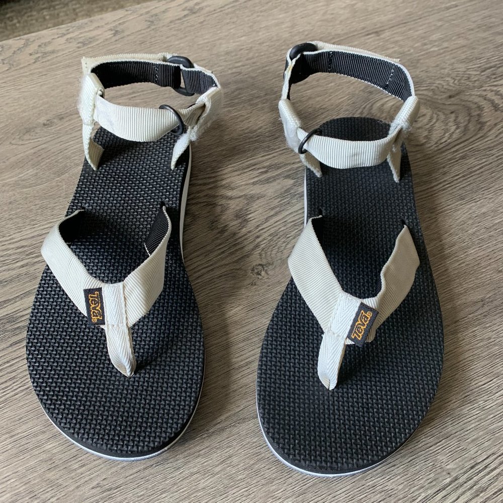 Teva Original Sandals White Straps Women's 8